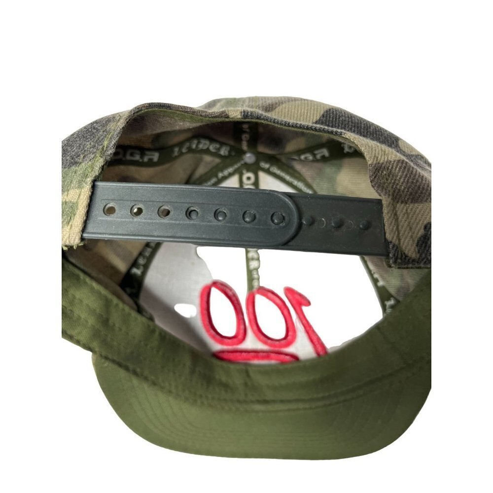 100 Year Anniversary Hat‎ Cap Snap Back Green Camo Camouflage Baseball Men - Picture 8 of 9